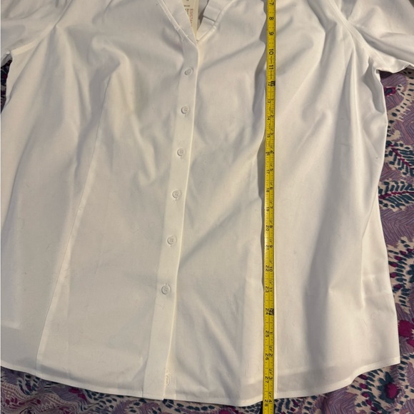 Talbots White Button Down Shirt NWT 18 - Picture 7 of 8